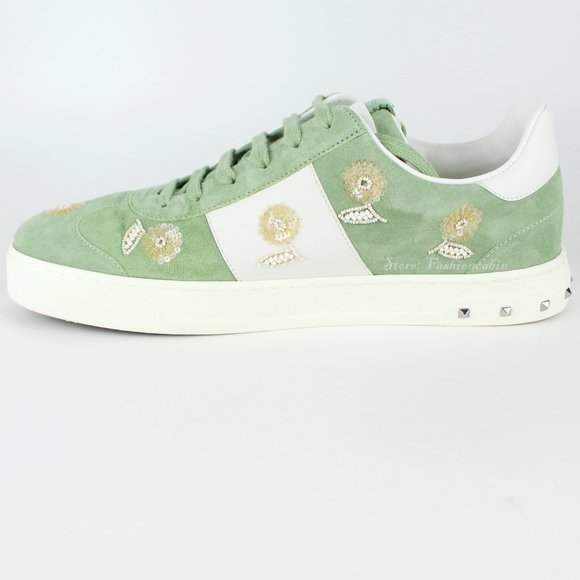 NEW VALENTINO GARAVANI Rockstud Embellished Sneakers - Picture 1 of 15